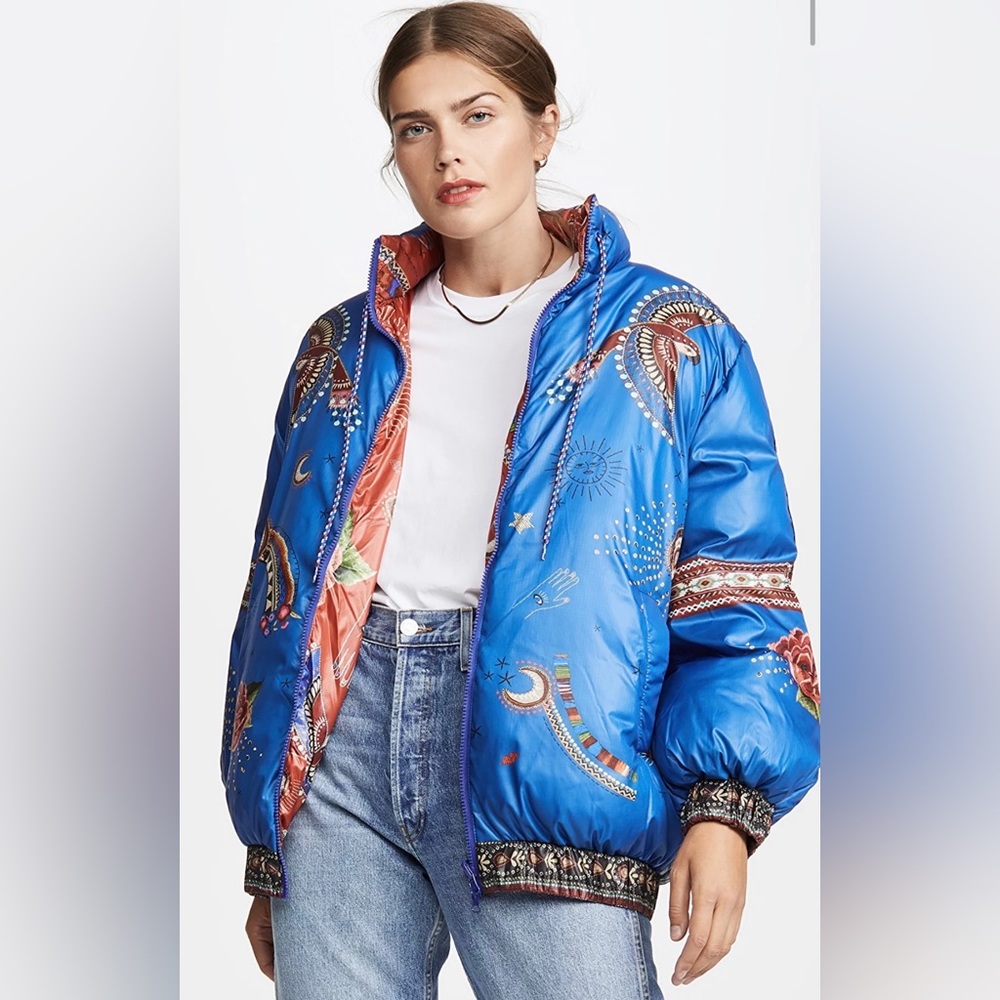 FARM RIO Reversible Mystic Borogodo Puffer Jacket - Picture 2 of 5